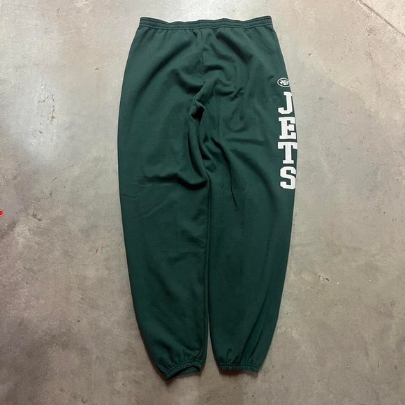 Y2K Spellout white tag NFL‎ green New York Jets Pants size: XL - Picture 1 of 6